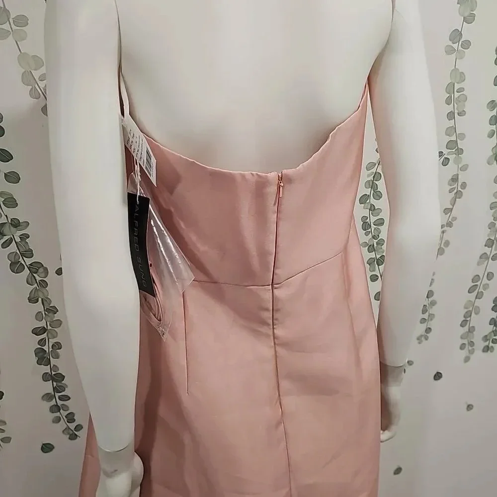 Alfred Sung Strapless Maxi Dress Size 14 - Picture 9 of 12